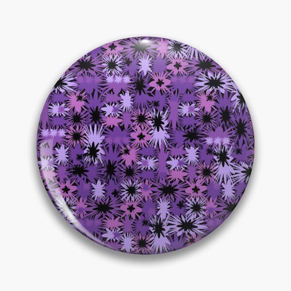 Item preview, Geometric, Pattern, Shapes, Lines, Modern,  Abstract, Art, Efflorescent - Purple on Black designed and sold by LucidLounger.