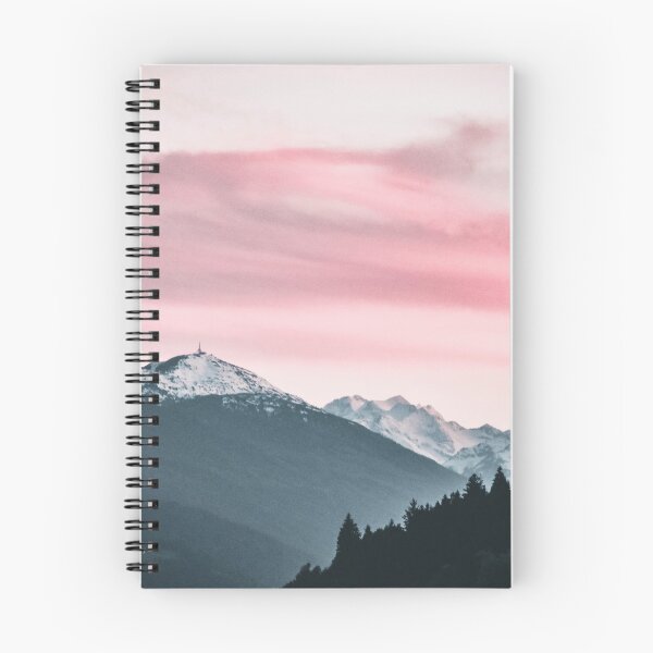 Item preview, Mountains view under pink sky designed and sold by Yulia Sh.