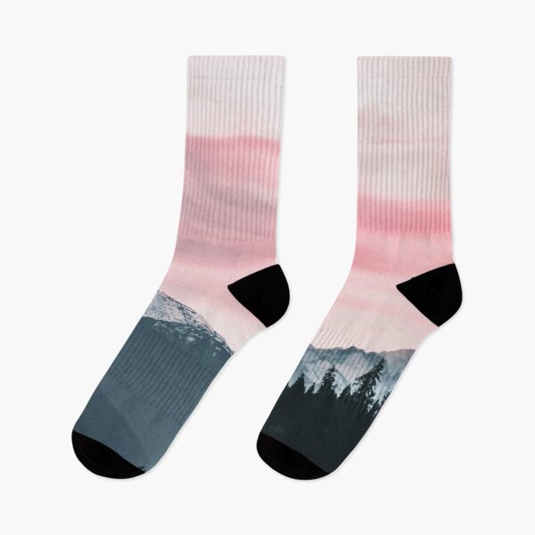 Item preview, Mountains view under pink sky designed and sold by Yulia Sh.