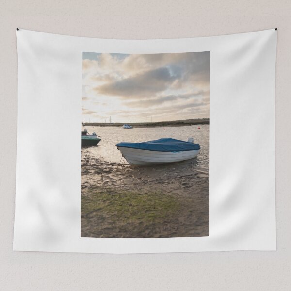 Item preview, Boat in Wells-Next-The-Sea estuary designed and sold by yackers1.