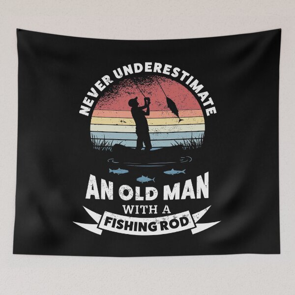 Item preview, Vintage Fishing Old Man Gift designed and sold by BrennaEirlys.