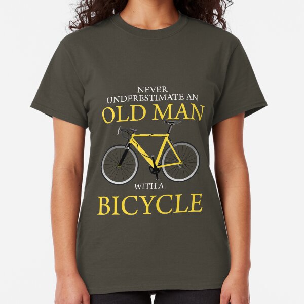 Never Underestimate Old Man With Bicycle Classic T-Shirt