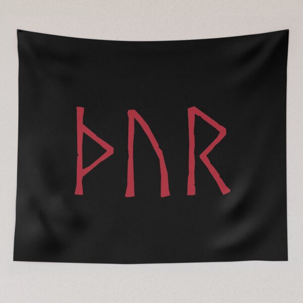 Item preview, Thor Norse God Red Futhark Viking Runes designed and sold by BluePagan.