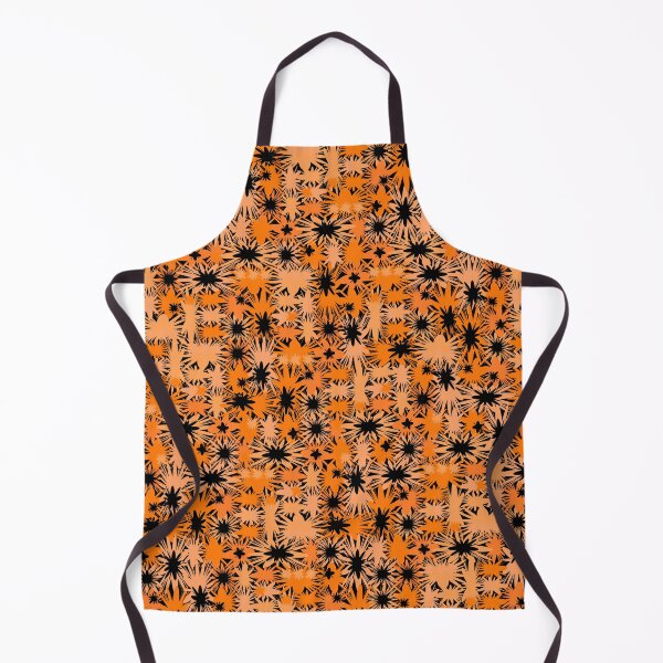 Item preview, Geometric, Pattern, Shapes, Lines, Modern,  Abstract, Art, Efflorescent - Orange on Black designed and sold by LucidLounger.
