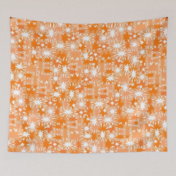 Item preview, Geometric, Pattern, Shapes, Lines, Modern,  Abstract, Art, Efflorescent - Orange on No Color -  designed and sold by LucidLounger.