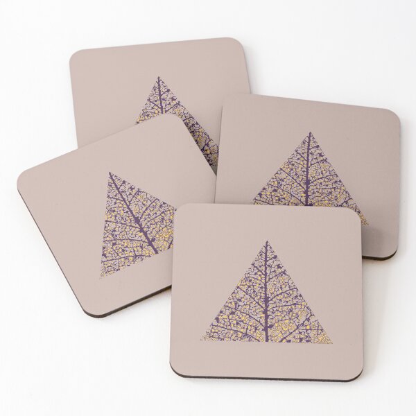 Item preview, Springtime Yellow Blooms Tree Triangle Art - Brown designed and sold by brindled.