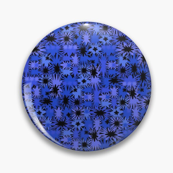 Item preview, Geometric, Pattern, Shapes, Lines, Modern,  Abstract, Art, Efflorescent - Blue on Black designed and sold by LucidLounger.