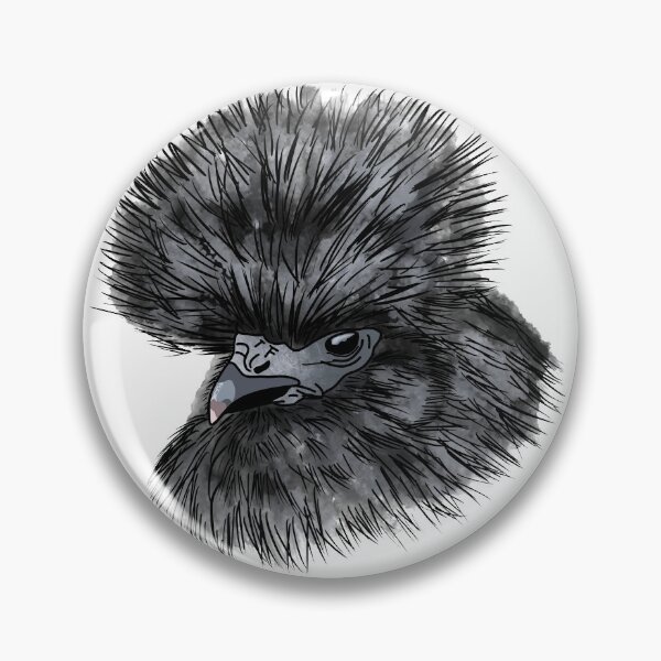 Item preview, Silkie Chicken Watercolor Illustration designed and sold by PrettyLittlePic.