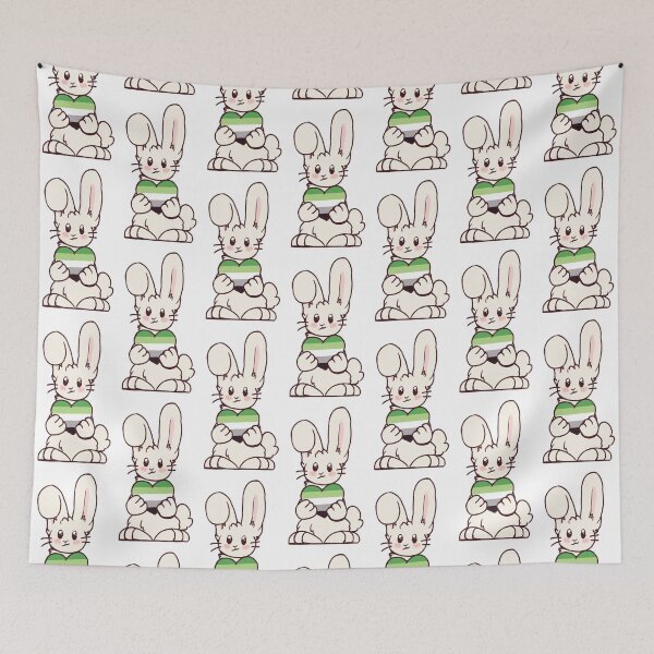 Item preview, Aromantic Pride Bunny designed and sold by Maplebreeze.