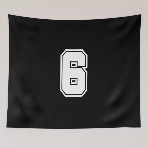 Item preview, 6 shirt number college style football soccer designed and sold by GeogDesigns.
