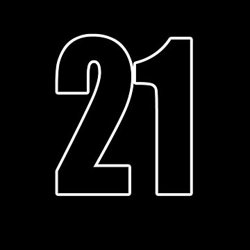 21 sport jersey number, jersey, 21 back number' Sticker