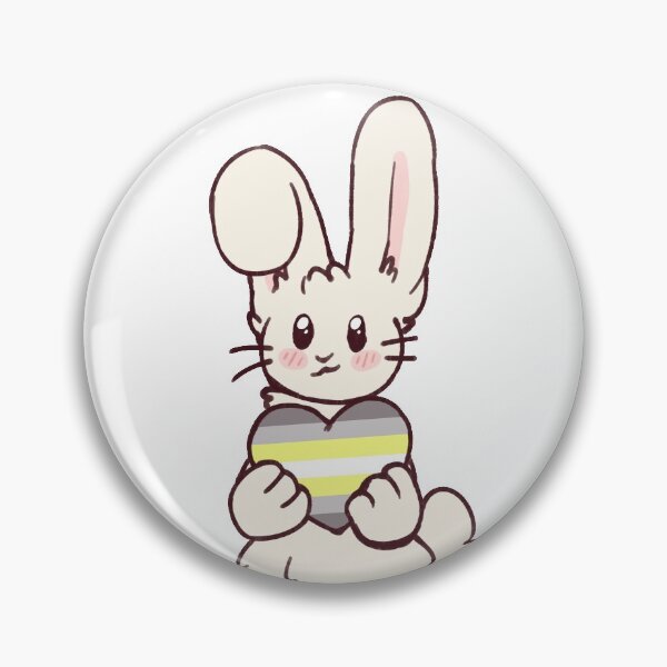 Item preview, Deminonbinary Pride Bunny designed and sold by Maplebreeze.