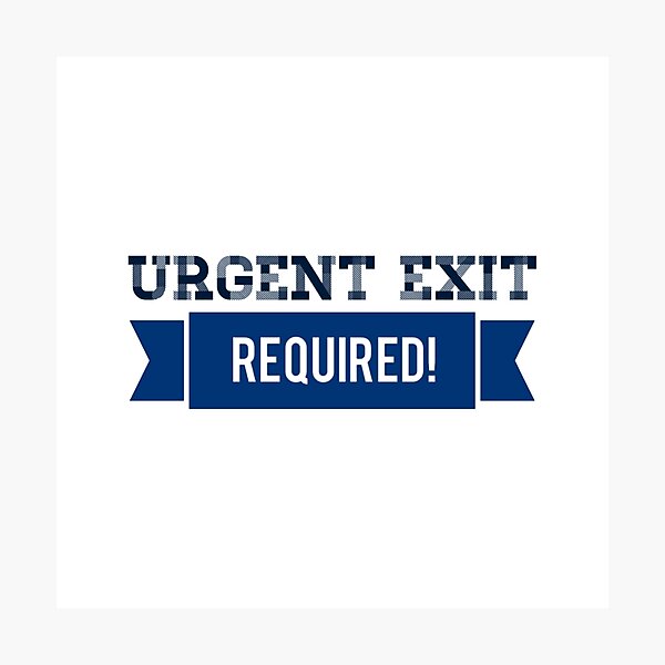 Item preview, Line of Duty - Urgent Exit Required designed and sold by suver.