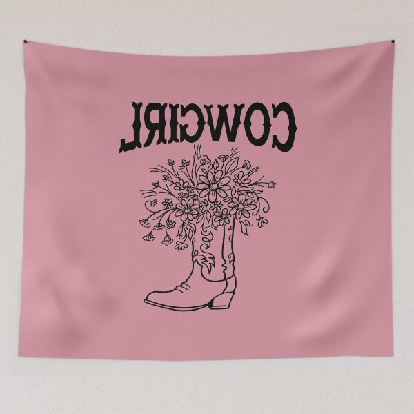 Item preview, Western Reverse Cowgirl Aesthetic, Cowboy Boot and Flowers designed and sold by Maria Garcia.