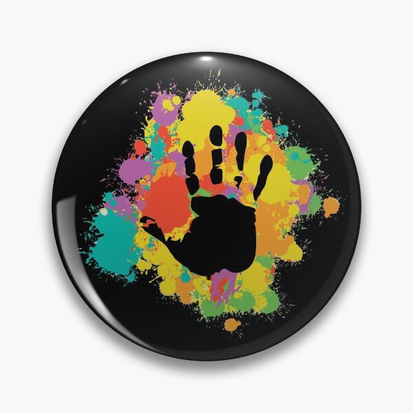 Item preview, Handprint With Colorful Frame designed and sold by Paulina Vanlife.