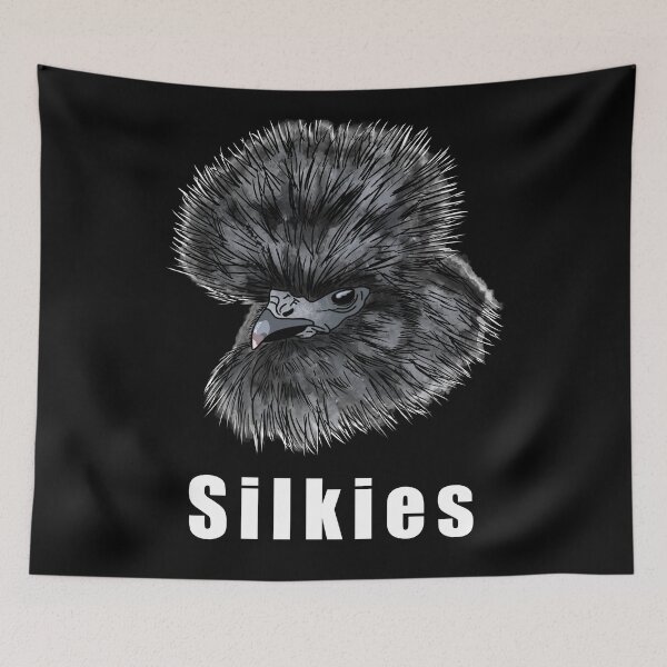 Item preview, Super Cute Black Silkie Chicken designed and sold by PrettyLittlePic.