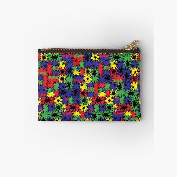 Item preview, Geometric, Pattern, Shapes, Lines, Modern, Abstract, Art, Efflorescent - Rainbow on Black -  designed and sold by LucidLounger.