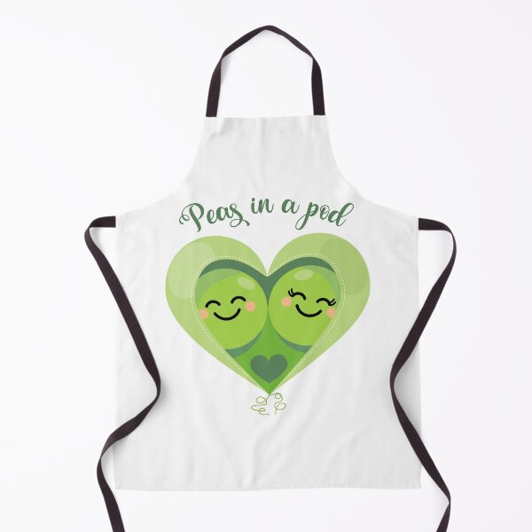 Item preview, Peas in a Pod (Heart) White designed and sold by VicEllisArt.