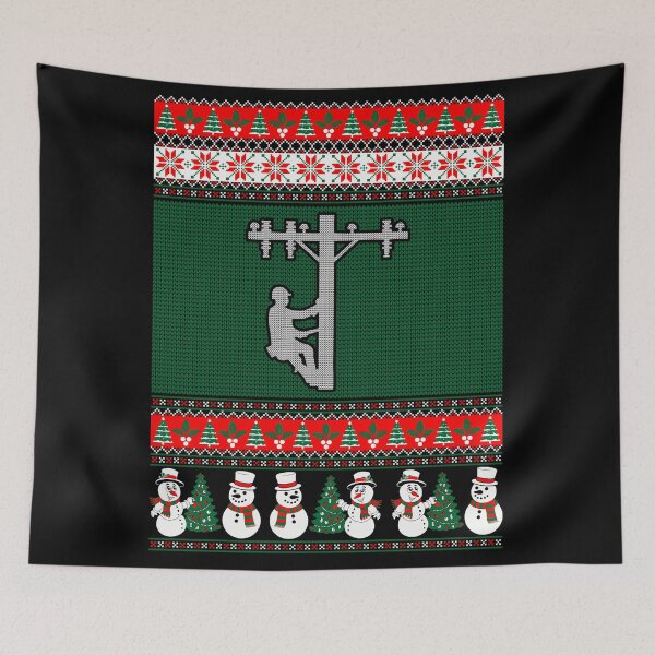 Item preview, Lineman ugly xmas gift designed and sold by BrennaEirlys.