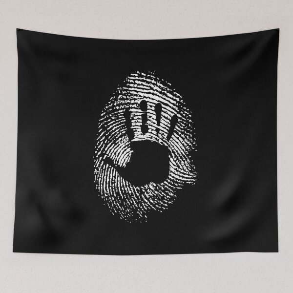 Item preview, Fingerprint With A Hand In The Middle designed and sold by Paulina Vanlife.