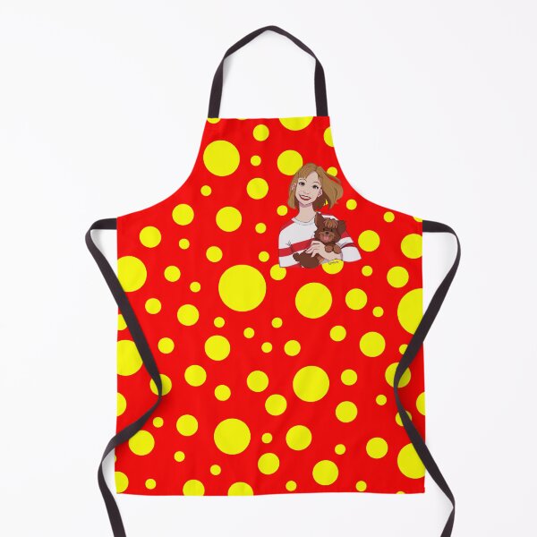 Item preview, Red with small yellow dots designed and sold by Lesanneesrecre.
