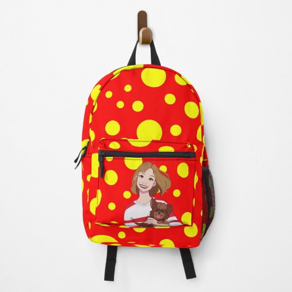 Item preview, Red with small yellow dots designed and sold by Lesanneesrecre.