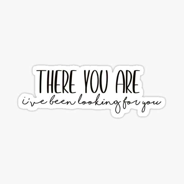 “There you are” Rhysand ACOTAR quote  Sticker