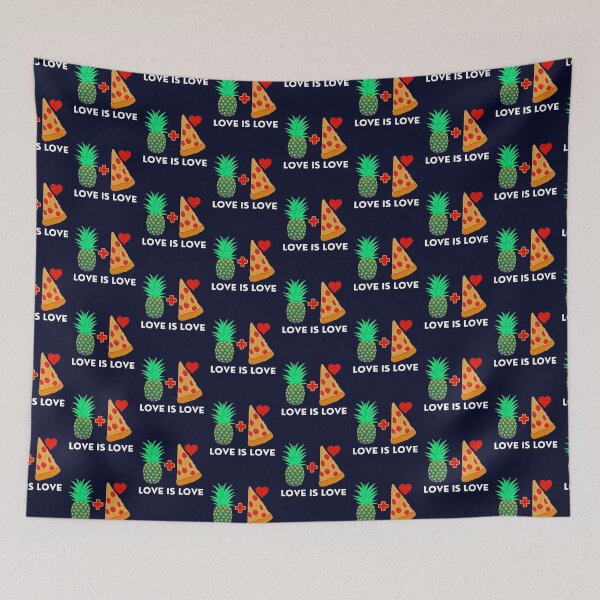 Item preview, Love is Love Pineapple Pizza designed and sold by DesignsofNote.