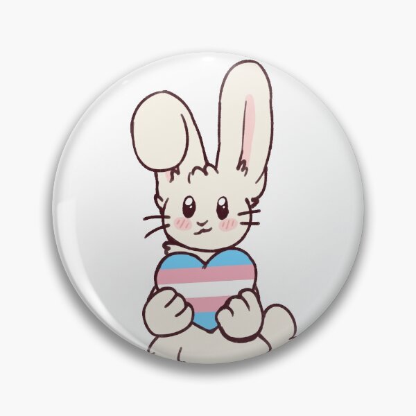 Item preview, Transgender Pride Bunny designed and sold by Maplebreeze.