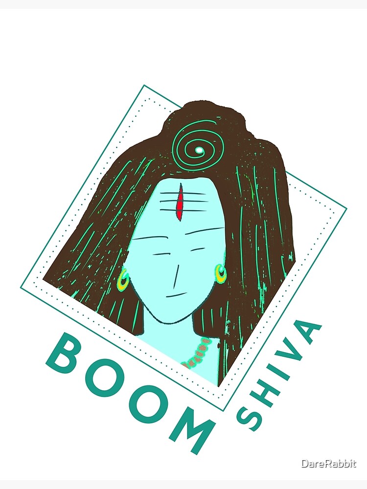 "boom shiva" Poster for Sale by DareRabbit Redbubble
