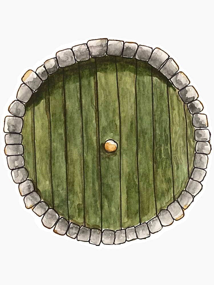 Thumbnail 3 of 3, Sticker, Shire Door designed and sold by khjelmar.