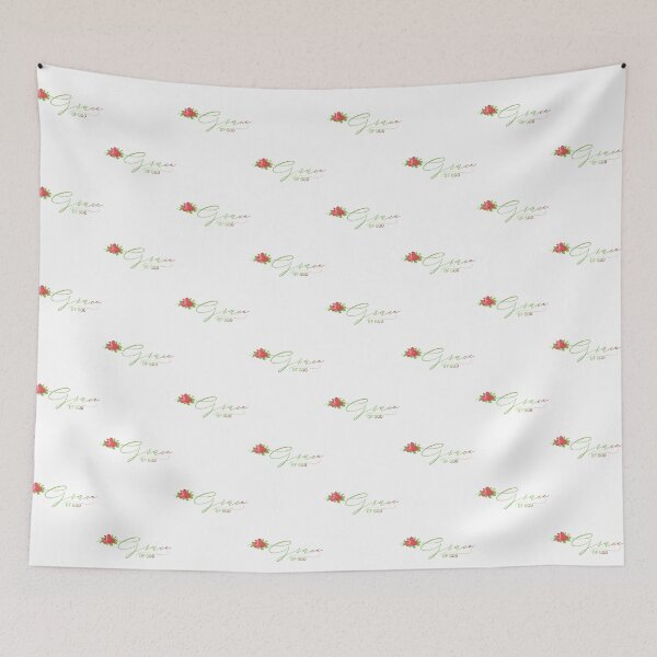 Item preview, Grace of God. God's Grace is Sufficient. Floral Roses designed and sold by TheKingdomAttic.