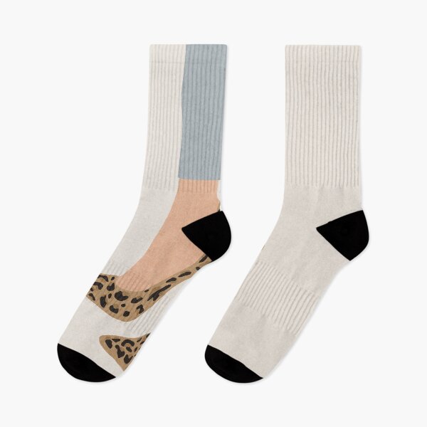 Item preview, Leopard shoes, Legs Jeans, Mid century abstract art designed and sold by juliaemelian.