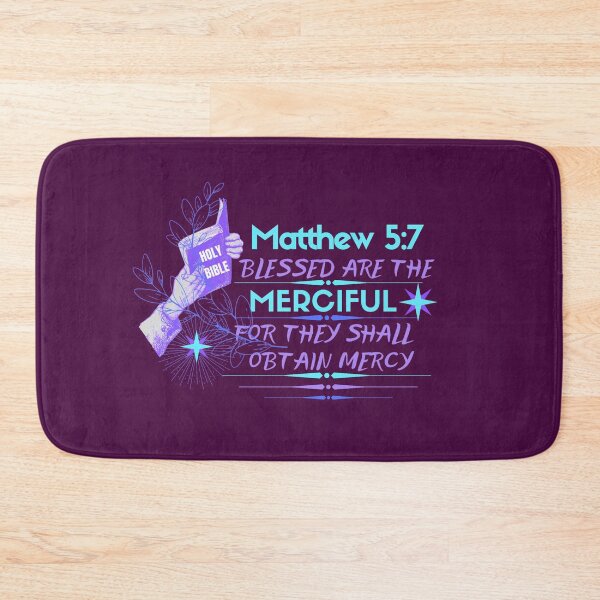 Item preview, St Matthew 5:7 ,blessed are the merciful -forgiveness /compassion  designed and sold by Mammanation.