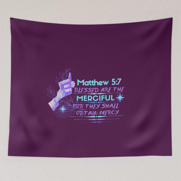 Item preview, St Matthew 5:7 ,blessed are the merciful -forgiveness /compassion  designed and sold by Mammanation.