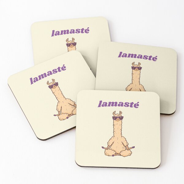 Item preview, Lamasté - Funny lama word game for meditation and yoga lovers designed and sold by Print  Androïde.