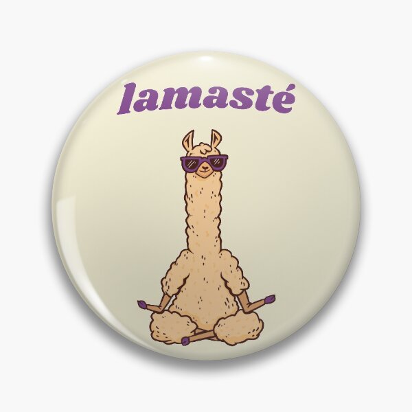 Item preview, Lamasté - Funny lama word game for meditation and yoga lovers designed and sold by Print Androïde.