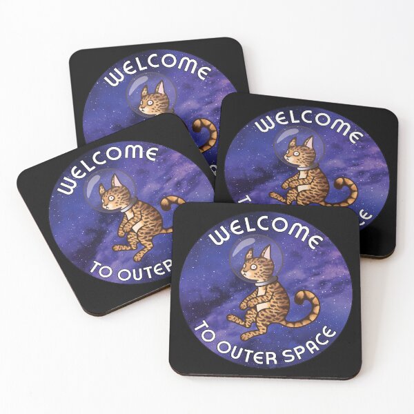 Item preview, Welcome To Outer Space! Cute Bengal Cat Astronaut is ready for Space Adventure - Funny designed and sold by ShyOwlet.