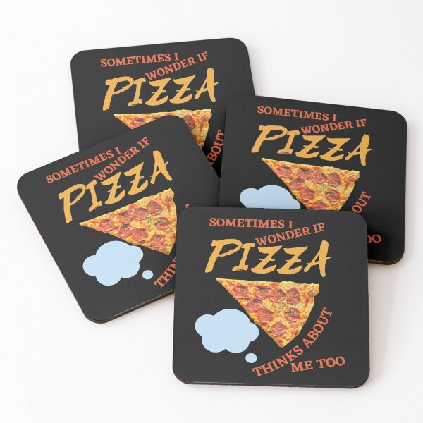 Item preview, Sometimes I wonder if pizza thinks of me too funny  designed and sold by DesignsofNote.