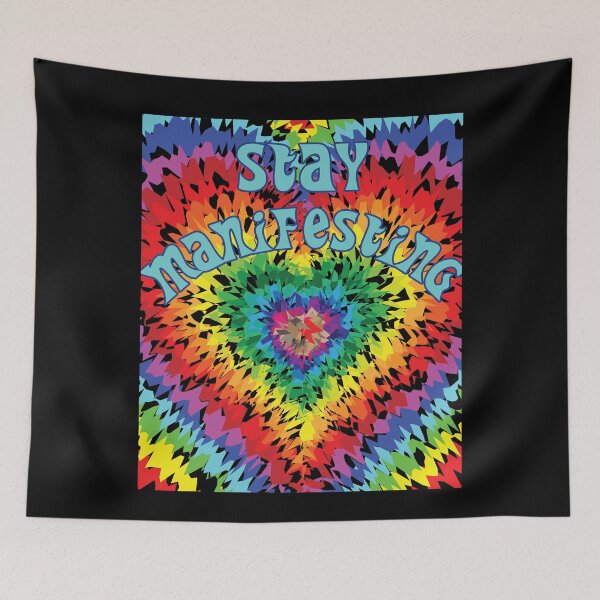Item preview, Stay Manifesting. Rainbow Heart Motivational  designed and sold by luvmhykdesigns.