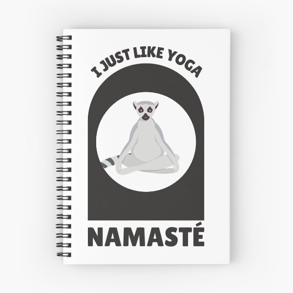 Item preview, I Just Like Yoga Namaste Meditation Saying Lemur designed and sold by DerEmmat.