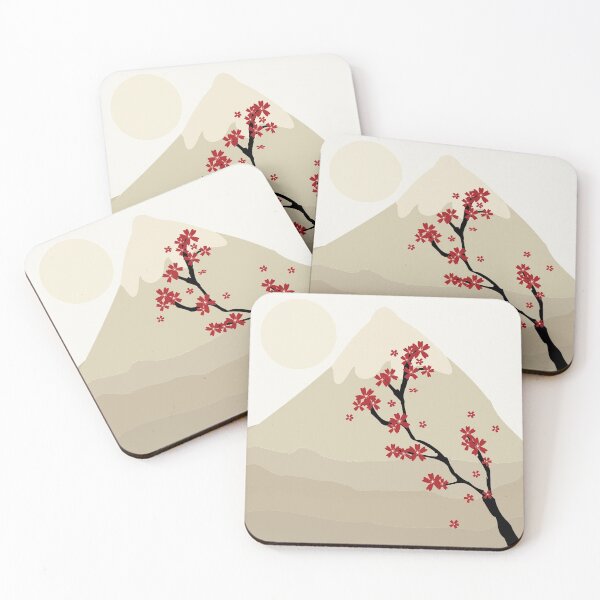 Item preview,  Cherry branch on Fuji background designed and sold by AbinSur99.