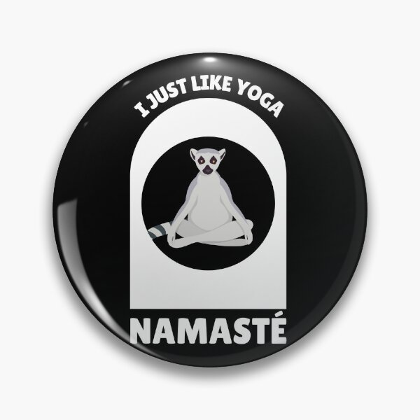 Item preview, I Just Like Yoga Namaste Meditation Saying Lemur designed and sold by DerEmmat.