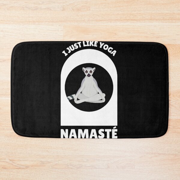 Item preview, I Just Like Yoga Namaste Meditation Saying Lemur designed and sold by DerEmmat.