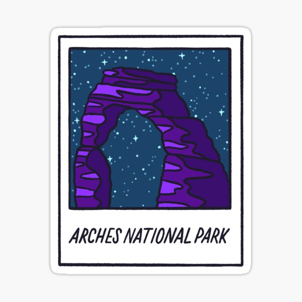 Arches National Park Polaroid Sticker
