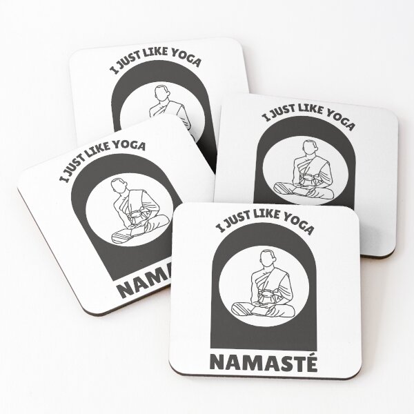 Item preview, I Just Like Yoga Namaste Meditation Saying designed and sold by DerEmmat.