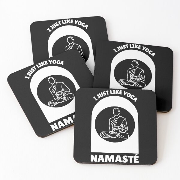 Item preview, I Just Like Yoga Namaste Meditation Saying designed and sold by DerEmmat.