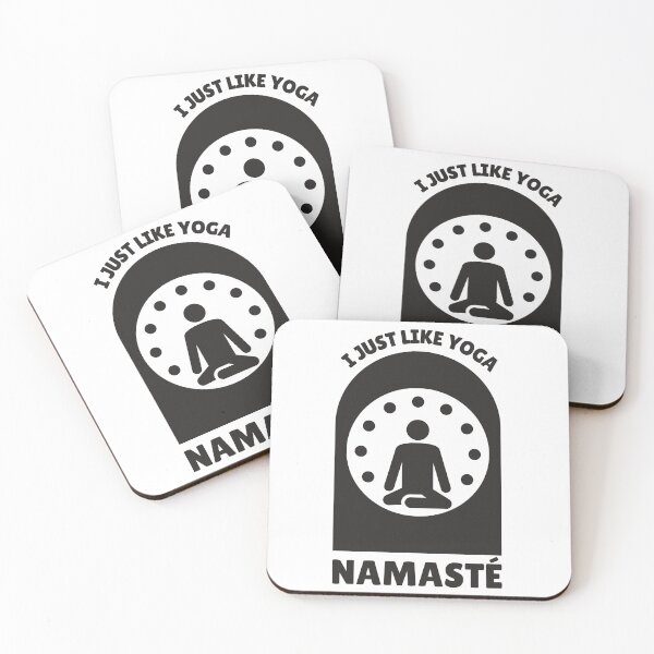 Item preview, I Just Like Yoga Namaste Meditation Saying designed and sold by DerEmmat.