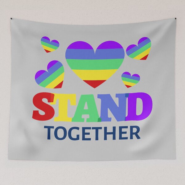 Item preview, Stand Together (Pride) designed and sold by TheTopHatGroup.