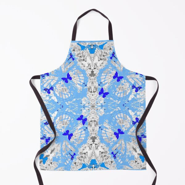 Aperçu de l'œuvre BLEU CLAIR & BLEU BLEU BLEU PAPILLONS ABSTRAIT créée et vendue par sharlesart.